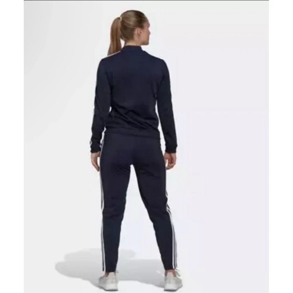 ADIDAS Essentials 3-Stripes Track Suit Zip Jacket Pants Girls Youth L (14)Black - Picture 7 of 16